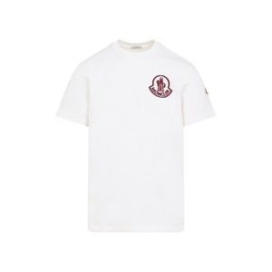 Moncler Natural White Cotton Short Sleeves T-Shirt - NWT